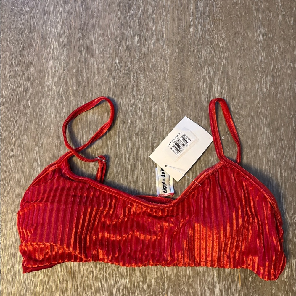 Dippin' Daisy's Vibrant Red Bikini Top